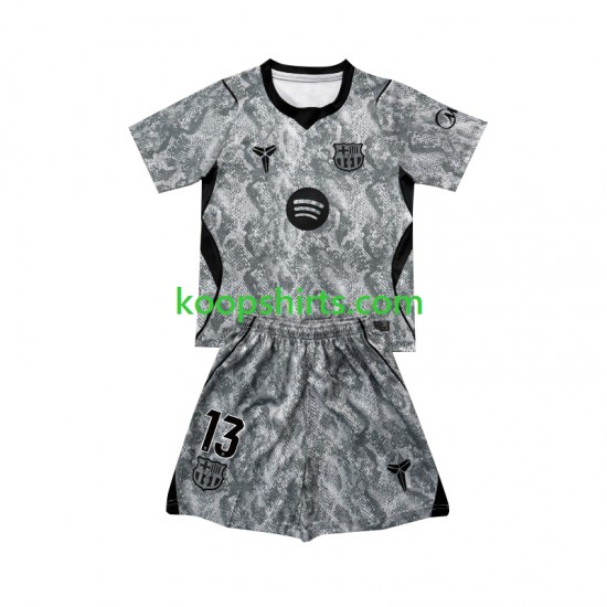 FC Barcelona Doelman Uit Tenue Kinder Voetbalshirts Wojciech Szczesny 13 2026-2027 Korte Mouwen