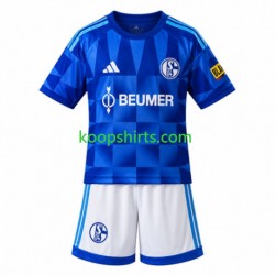 Schalke 04 Thuis Tenue Kinder Voetbalshirts FC 2026-2027 Korte Mouwen