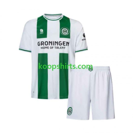 Thuis Tenue Kinder Voetbalshirts Groningen 2026-2027 Korte Mouwen