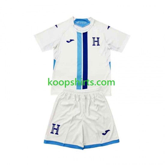 Honduras Thuis Tenue Kinder Voetbalshirts 2026 Korte Mouwen