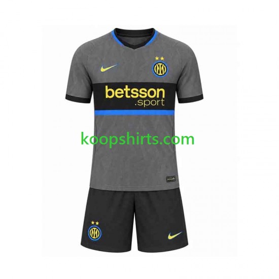 Inter Milan Derde Tenue Kinder Voetbalshirts 2026-2027 Korte Mouwen