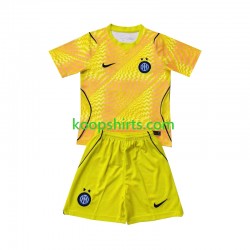 Inter Milan Doelman Thuis Tenue Kinder Voetbalshirts 2026-2027 Korte Mouwen