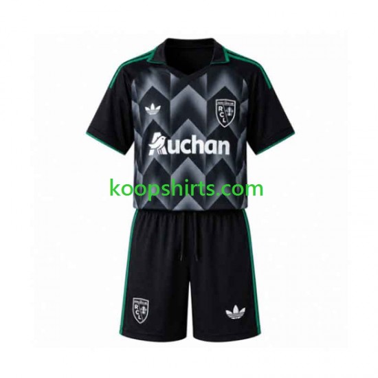 Uit Tenue Kinder Voetbalshirts Lens 2026-2027 Korte Mouwen