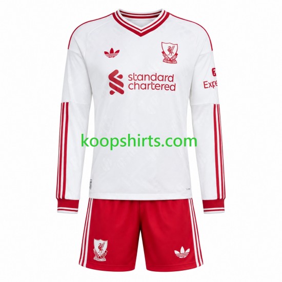 Liverpool Uit Tenue Kinder Voetbalshirts 2026-2027 Lange Mouwen