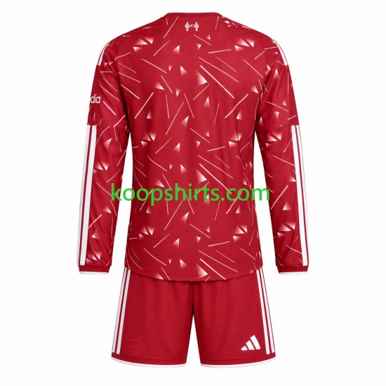 Liverpool Thuis Tenue Kinder Voetbalshirts 2026-2027 Lange Mouwen
