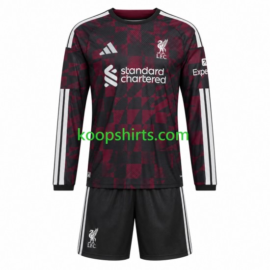 Liverpool Derde Tenue Kinder Voetbalshirts 2026-2027 Lange Mouwen