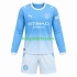 Manchester City Thuis Tenue Kinder Voetbalshirts 2026-2027 Lange Mouwen