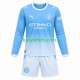 Manchester City Thuis Tenue Kinder Voetbalshirts 2026-2027 Lange Mouwen