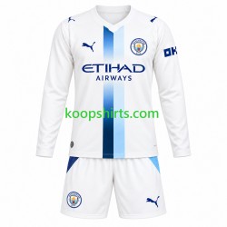 Manchester City Derde Tenue Kinder Voetbalshirts 2026-2027 Lange Mouwen