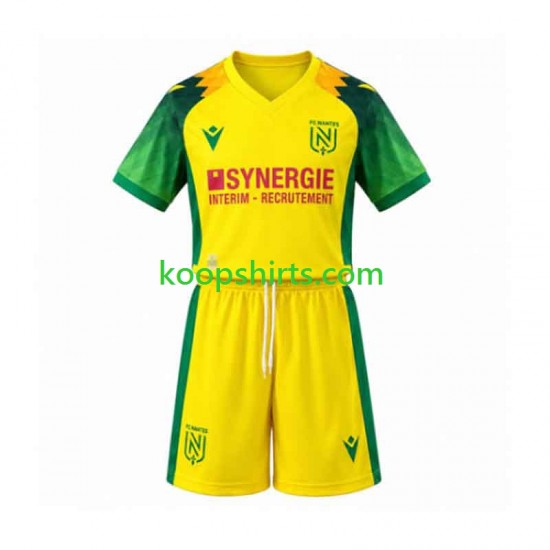Nantes Thuis Tenue Kinder Voetbalshirts 2026-2027 Korte Mouwen
