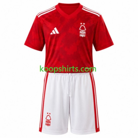 Nottingham Forest Thuis Tenue Kinder Voetbalshirts 2026-2027 Korte Mouwen
