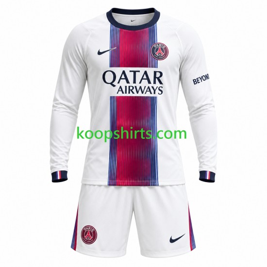 Paris Saint-Germain Uit Tenue Kinder Voetbalshirts 2026-2027 Lange Mouwen