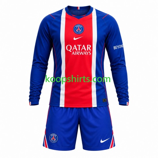 Paris Saint-Germain Thuis Tenue Kinder Voetbalshirts 2026-2027 Lange Mouwen