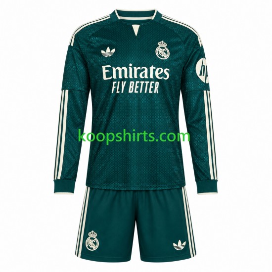 Real Madrid Uit Tenue Kinder Voetbalshirts 2026-2027 Lange Mouwen