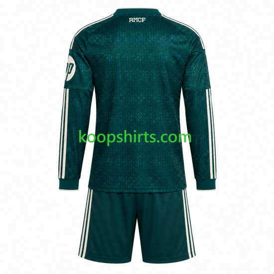Real Madrid Uit Tenue Kinder Voetbalshirts 2026-2027 Lange Mouwen
