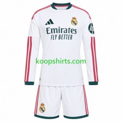 Real Madrid Thuis Tenue Kinder Voetbalshirts 2026-2027 Lange Mouwen
