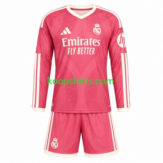 Real Madrid Derde Tenue Kinder Voetbalshirts 2026-2027 Lange Mouwen