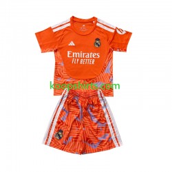 Real Madrid Doelman Thuis Tenue Kinder Voetbalshirts 2026-2027 Korte Mouwen