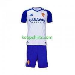 Real Zaragoza Thuis Tenue Kinder Voetbalshirts 2026-2027 Korte Mouwen