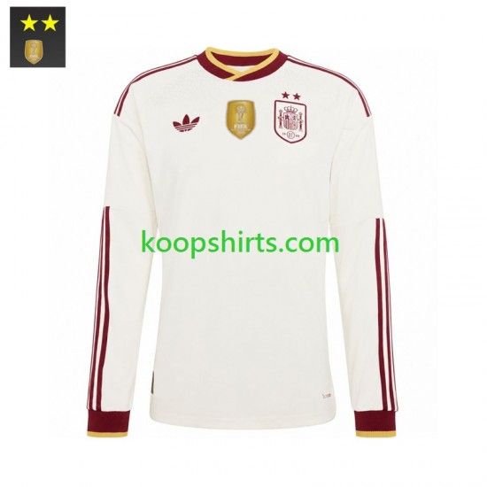 Spanje Uit Tenue Heren Voetbalshirts 2026-2027 Lange Mouwen