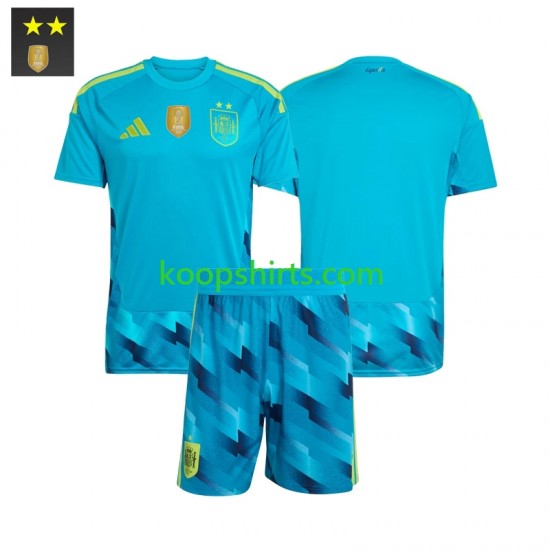 Spanje Doelman Thuis Tenue Kinder Voetbalshirts 2026-2027 Korte Mouwen