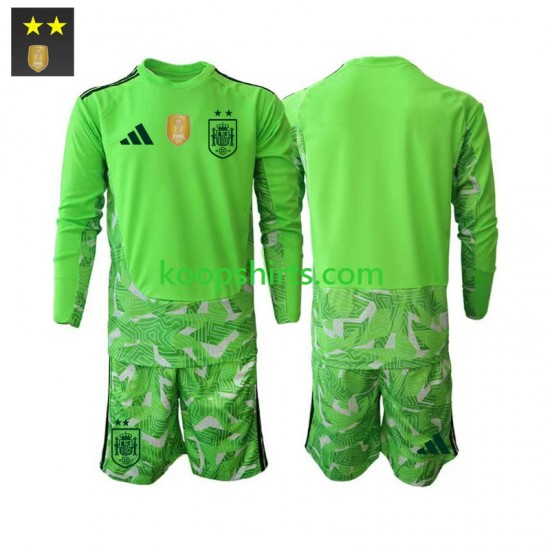 Spanje Doelman Derde Tenue Kinder Voetbalshirts 2026-2027 Lange Mouwen