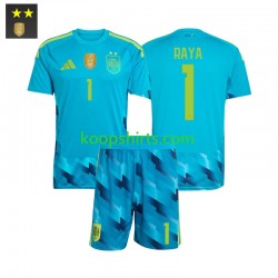 Spanje Doelman Thuis Tenue Kinder Voetbalshirts David Raya 1 2026-2027 Korte Mouwen