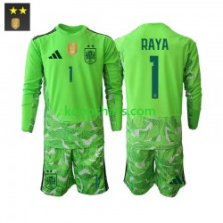Spanje Doelman Derde Tenue Kinder Voetbalshirts David Raya 1 2026-2027 Lange Mouwen
