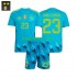 Spanje Doelman Thuis Tenue Kinder Voetbalshirts Unai Simon 23 2026-2027 Korte Mouwen