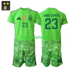 Spanje Doelman Derde Tenue Kinder Voetbalshirts Unai Simon 23 2026-2027 Korte Mouwen