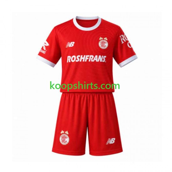 Thuis Tenue Kinder Voetbalshirts Toluca 2026-2027 Korte Mouwen
