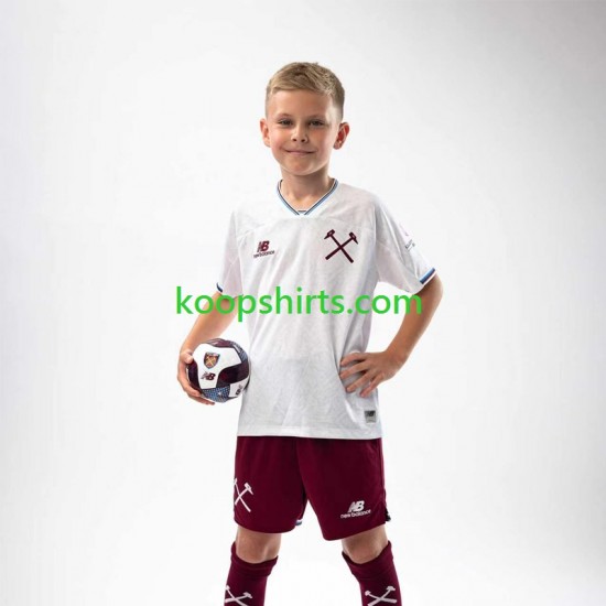 West Ham United Uit Tenue Kinder Voetbalshirts 2026-2027 Korte Mouwen