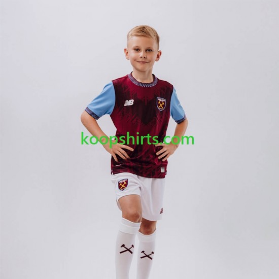 West Ham United Thuis Tenue Kinder Voetbalshirts 2026-2027 Korte Mouwen