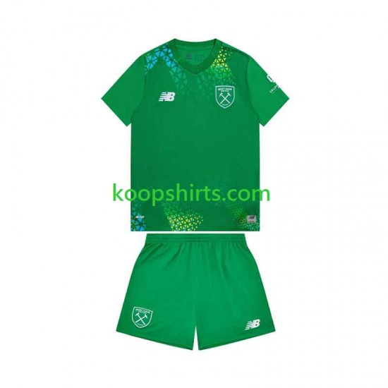 West Ham United Doelman Thuis Tenue Kinder Voetbalshirts 2026-2027 Korte Mouwen