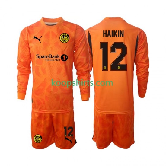 Doelman Uit Tenue Kinder Voetbalshirts FK Bodo Glimt Nikita Haikin 12 2025 Lange Mouwen