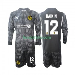 Doelman Thuis Tenue Kinder Voetbalshirts FK Bodo Glimt Nikita Haikin 12 2025 Lange Mouwen