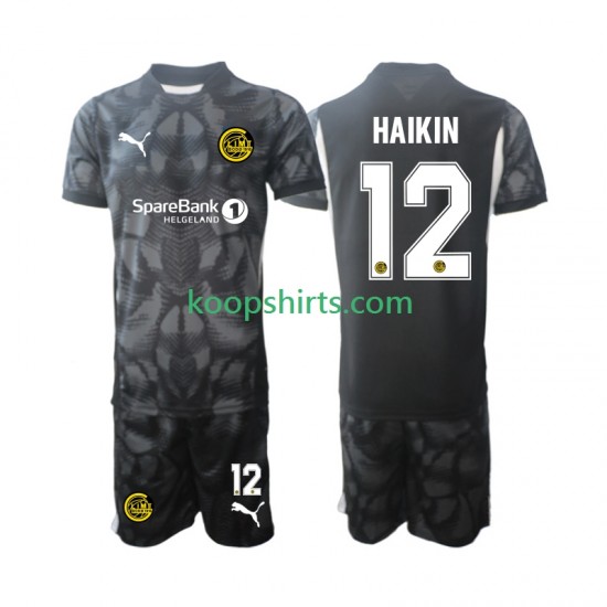 Doelman Thuis Tenue Kinder Voetbalshirts FK Bodo Glimt Nikita Haikin 12 2025 Korte Mouwen