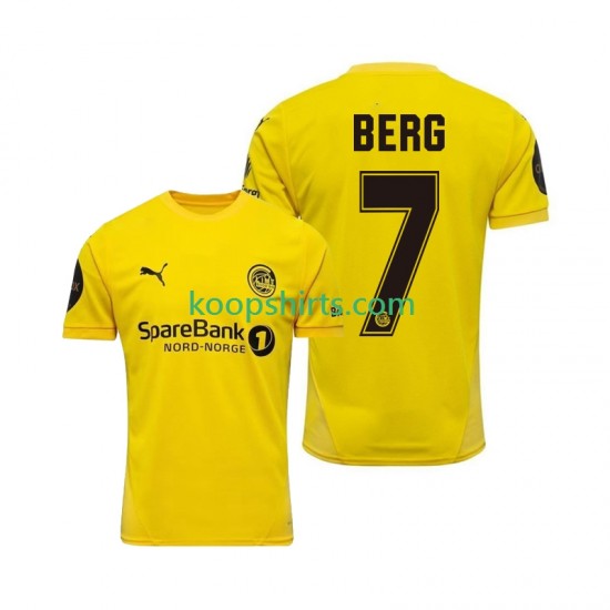 Thuis Tenue Heren Voetbalshirts FK Bodo Glimt Patrick Berg 7 2025 Korte Mouwen