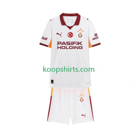 Galatasaray Uit Tenue Kinder Voetbalshirts 2025-2026 Korte Mouwen