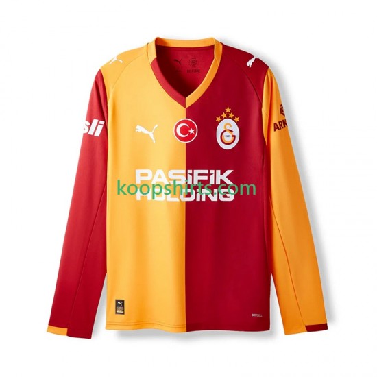 Galatasaray Thuis Tenue Heren Voetbalshirts 2025-2026 Lange Mouwen