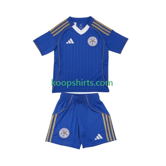 Leicester City Thuis Tenue Kinder Voetbalshirts 2025-2026 Korte Mouwen