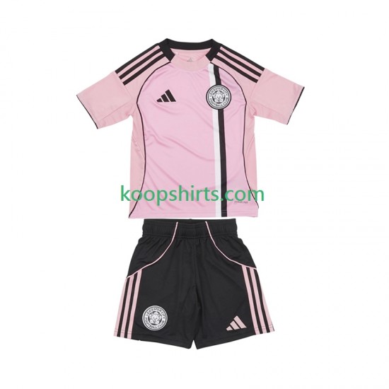 Leicester City Derde Tenue Kinder Voetbalshirts 2025-2026 Korte Mouwen