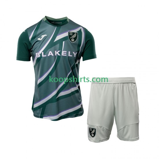 Norwich City Uit Tenue Kinder Voetbalshirts 2025-2026 Korte Mouwen