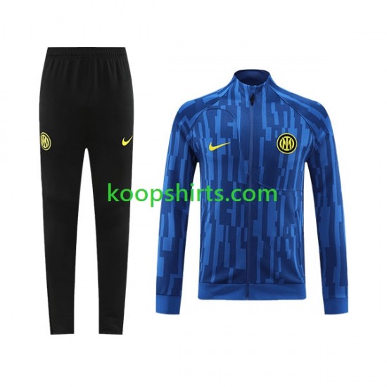 Inter Milan Blauw Voetbal trainingspak 2023-2024 Inter Milan Blauw Voetbal trainingspak 2023-2024