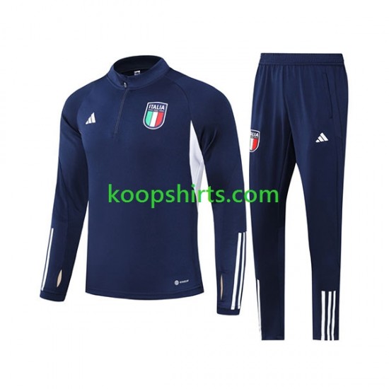 Italië Blauw Sweatshirts Pak 2023-2024 Italië Blauw Sweatshirts Pak 2023-2024