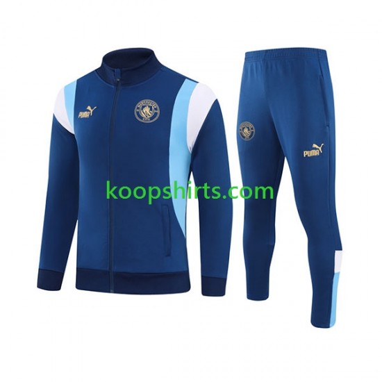 Manchester City Blauw Voetbal trainingspak 2023-2024 Manchester City Blauw Voetbal trainingspak 2023-2024