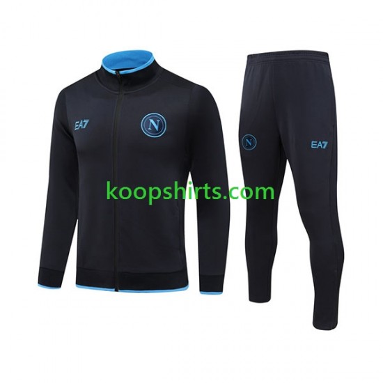 Napoli Blauw Voetbal trainingspak 2023-2024 Napoli Blauw Voetbal trainingspak 2023-2024