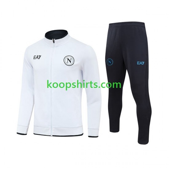 Napoli Wit Voetbal trainingspak 2023-2024 Napoli Wit Voetbal trainingspak 2023-2024