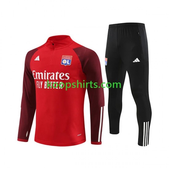 Olympique Lyonnais Rood Sweatshirts Pak 2023-2024 Olympique Lyonnais Rood Sweatshirts Pak 2023-2024