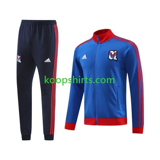 Olympique Lyonnais Rood Blauw Voetbal trainingspak 2023-2024 Olympique Lyonnais Rood Blauw Voetbal trainingspak 2023-2024